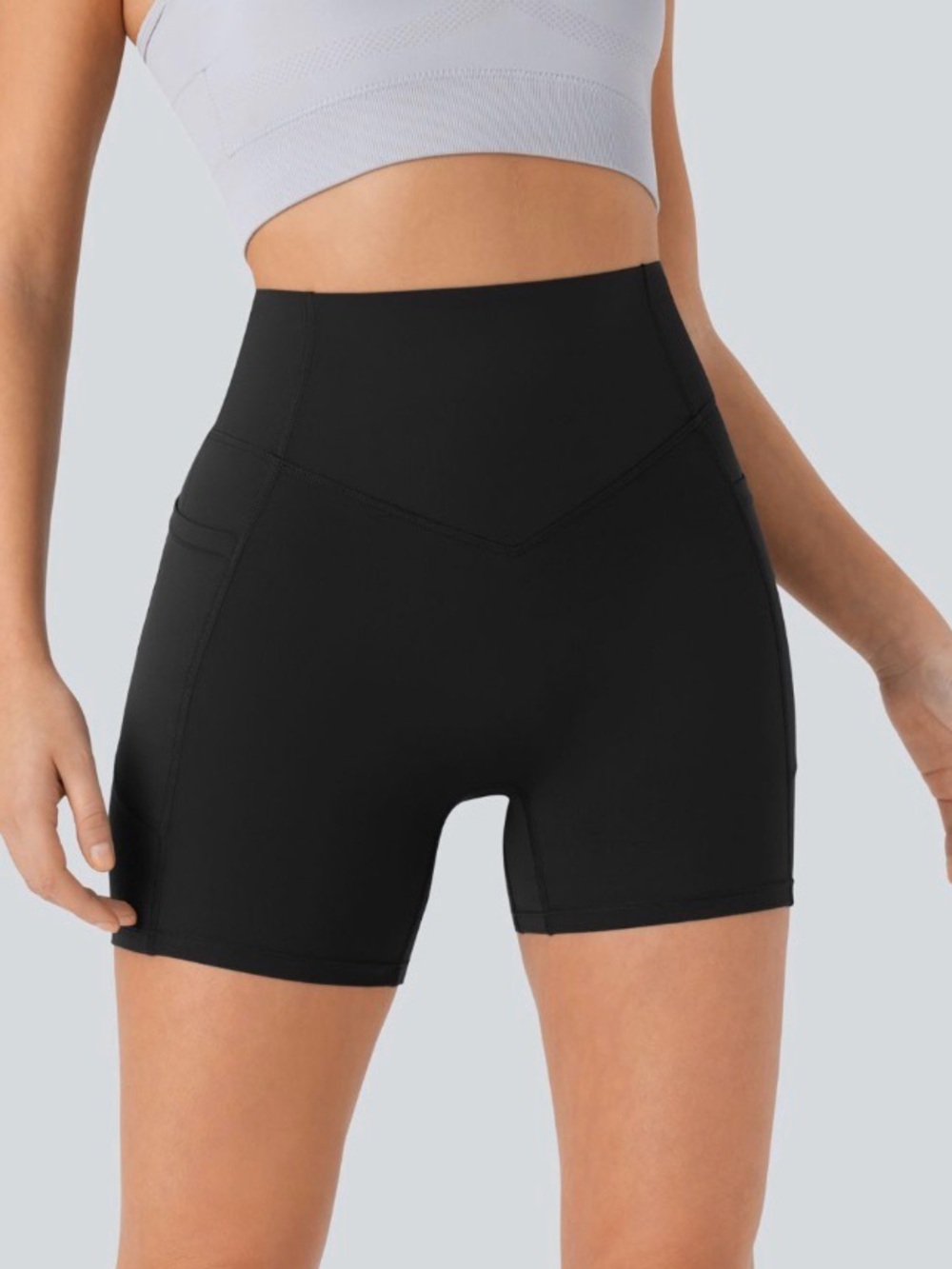 NWT Halara Black Ultrasculpt Active Bike Shorts